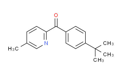 CAS No. 1187170-19-9, (4-(tert-Butyl)phenyl)(5-methylpyridin-2-yl)methanone