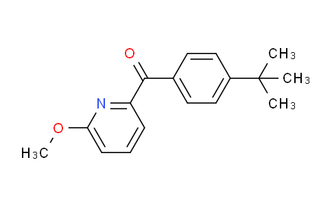 CAS No. 1187164-25-5, (4-(tert-Butyl)phenyl)(6-methoxypyridin-2-yl)methanone