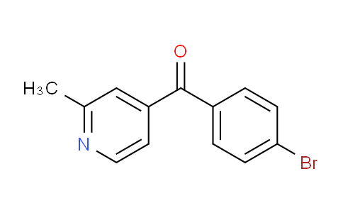 CAS No. 1187168-87-1, (4-Bromophenyl)(2-methylpyridin-4-yl)methanone