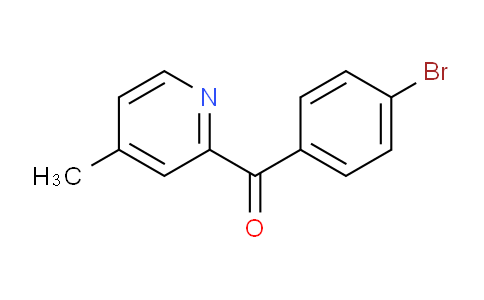 CAS No. 1187165-01-0, (4-Bromophenyl)(4-methylpyridin-2-yl)methanone