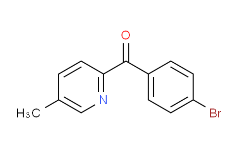 CAS No. 1187164-70-0, (4-Bromophenyl)(5-methylpyridin-2-yl)methanone