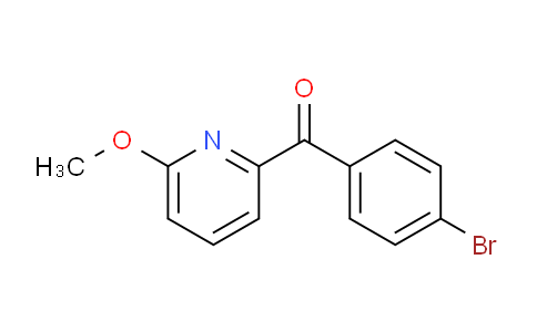 CAS No. 1187171-03-4, (4-Bromophenyl)(6-methoxypyridin-2-yl)methanone