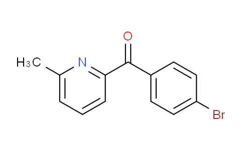 CAS No. 1187170-43-9, (4-Bromophenyl)(6-methylpyridin-2-yl)methanone
