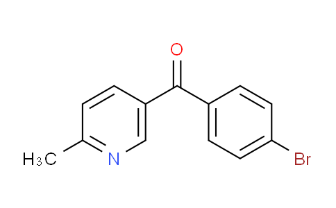 CAS No. 1187168-71-3, (4-Bromophenyl)(6-methylpyridin-3-yl)methanone