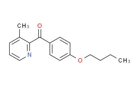 CAS No. 1187164-44-8, (4-Butoxyphenyl)(3-methylpyridin-2-yl)methanone