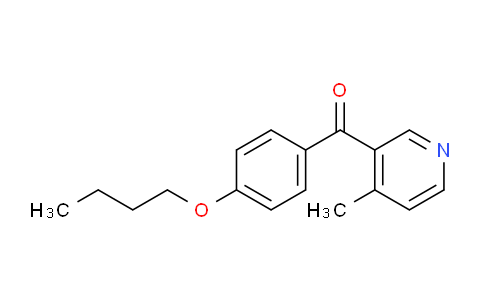 CAS No. 1187163-78-5, (4-Butoxyphenyl)(4-methylpyridin-3-yl)methanone