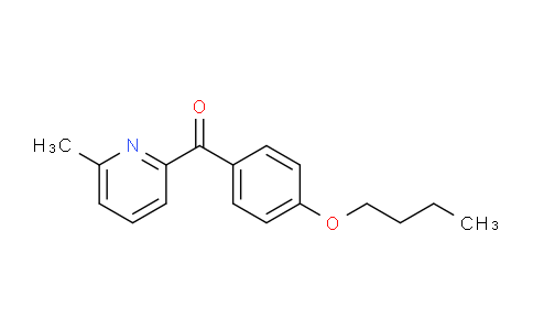 CAS No. 1187168-81-5, (4-Butoxyphenyl)(6-methylpyridin-2-yl)methanone