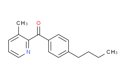CAS No. 1187165-84-9, (4-Butylphenyl)(3-methylpyridin-2-yl)methanone