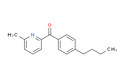CAS No. 1187166-14-8, (4-Butylphenyl)(6-methylpyridin-2-yl)methanone