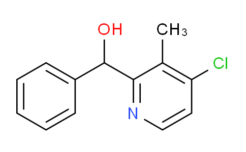 CAS No. 1443348-99-9, (4-Chloro-3-methylpyridin-2-yl)(phenyl)methanol