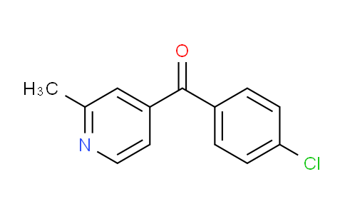 CAS No. 1187169-49-8, (4-Chlorophenyl)(2-methylpyridin-4-yl)methanone