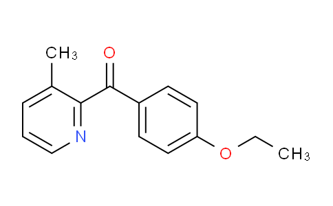 CAS No. 1187167-15-2, (4-Ethoxyphenyl)(3-methylpyridin-2-yl)methanone