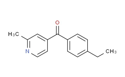 CAS No. 1187171-27-2, (4-Ethylphenyl)(2-methylpyridin-4-yl)methanone