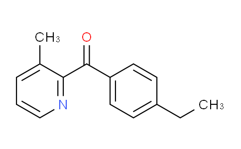 CAS No. 1187164-19-7, (4-Ethylphenyl)(3-methylpyridin-2-yl)methanone