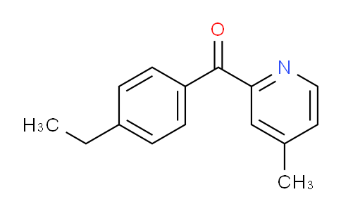 CAS No. 1187170-90-6, (4-Ethylphenyl)(4-methylpyridin-2-yl)methanone