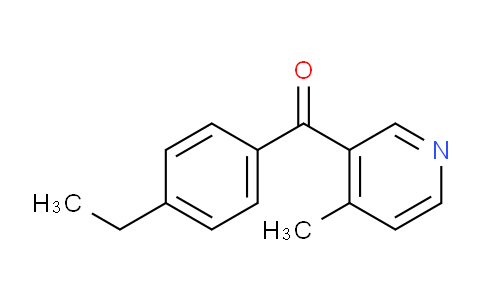 CAS No. 1187168-18-8, (4-Ethylphenyl)(4-methylpyridin-3-yl)methanone
