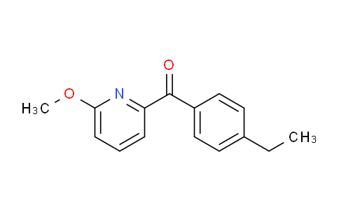 CAS No. 1187167-93-6, (4-Ethylphenyl)(6-methoxypyridin-2-yl)methanone