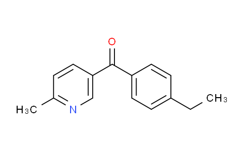 CAS No. 1187168-13-3, (4-Ethylphenyl)(6-methylpyridin-3-yl)methanone
