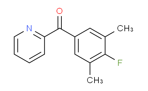 CAS No. 1443339-07-8, (4-Fluoro-3,5-dimethylphenyl)(pyridin-2-yl)methanone