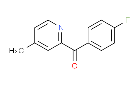 CAS No. 497854-55-4, (4-Fluorophenyl)(4-methylpyridin-2-yl)methanone