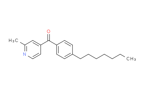 CAS No. 1187164-80-2, (4-Heptylphenyl)(2-methylpyridin-4-yl)methanone