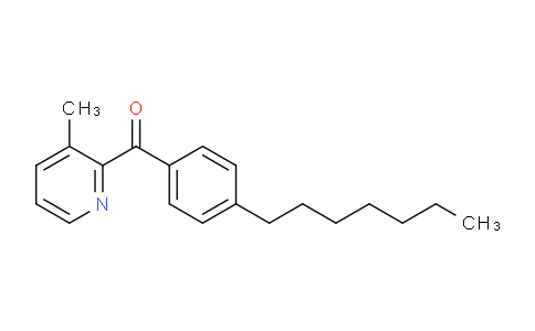 CAS No. 1187164-32-4, (4-Heptylphenyl)(3-methylpyridin-2-yl)methanone