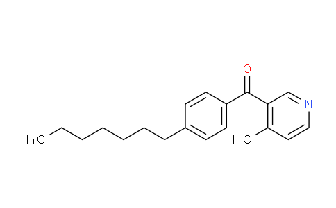 CAS No. 1187167-61-8, (4-Heptylphenyl)(4-methylpyridin-3-yl)methanone