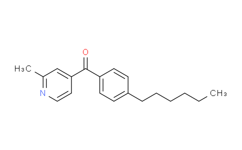 CAS No. 1187168-97-3, (4-Hexylphenyl)(2-methylpyridin-4-yl)methanone