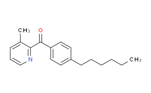 CAS No. 1187165-89-4, (4-Hexylphenyl)(3-methylpyridin-2-yl)methanone