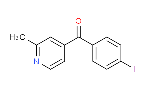 CAS No. 1187169-63-6, (4-Iodophenyl)(2-methylpyridin-4-yl)methanone