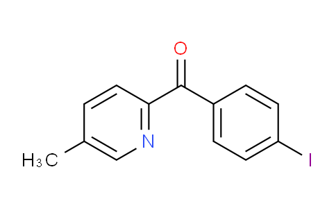 CAS No. 1187163-47-8, (4-Iodophenyl)(5-methylpyridin-2-yl)methanone