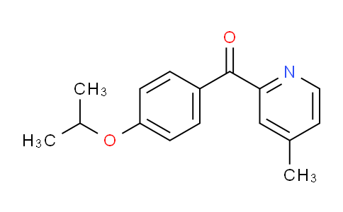 CAS No. 1187166-84-2, (4-Isopropoxyphenyl)(4-methylpyridin-2-yl)methanone