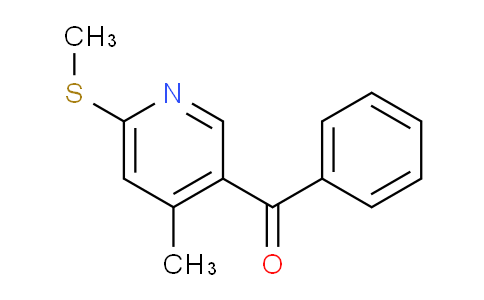 CAS No. 1355229-64-9, (4-Methyl-6-(methylthio)pyridin-3-yl)(phenyl)methanone