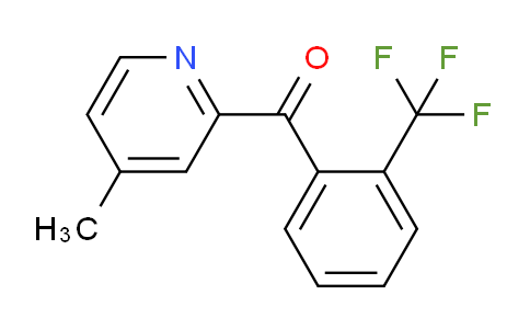 CAS No. 1187165-17-8, (4-Methylpyridin-2-yl)(2-(trifluoromethyl)phenyl)methanone