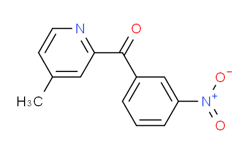 CAS No. 382628-82-2, (4-Methylpyridin-2-yl)(3-nitrophenyl)methanone