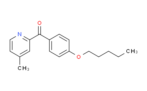CAS No. 1187165-46-3, (4-Methylpyridin-2-yl)(4-(pentyloxy)phenyl)methanone