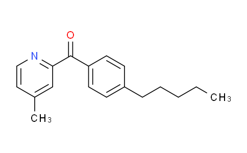 CAS No. 1187165-16-7, (4-Methylpyridin-2-yl)(4-pentylphenyl)methanone
