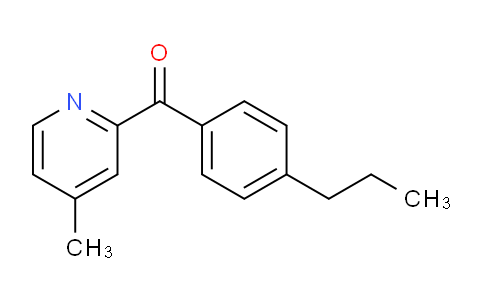 CAS No. 1187170-93-9, (4-Methylpyridin-2-yl)(4-propylphenyl)methanone