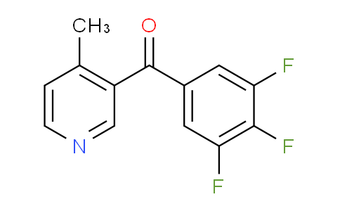 CAS No. 1187164-39-1, (4-Methylpyridin-3-yl)(3,4,5-trifluorophenyl)methanone