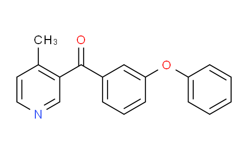 CAS No. 1187167-53-8, (4-Methylpyridin-3-yl)(3-phenoxyphenyl)methanone