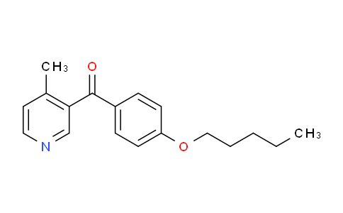 CAS No. 1187168-29-1, (4-Methylpyridin-3-yl)(4-(pentyloxy)phenyl)methanone