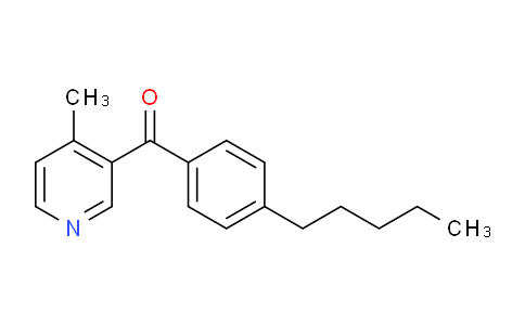CAS No. 1187163-73-0, (4-Methylpyridin-3-yl)(4-pentylphenyl)methanone