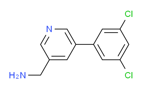 CAS No. 1346692-02-1, (5-(3,5-Dichlorophenyl)pyridin-3-yl)methanamine