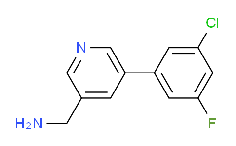 CAS No. 1346692-21-4, (5-(3-Chloro-5-fluorophenyl)pyridin-3-yl)methanamine