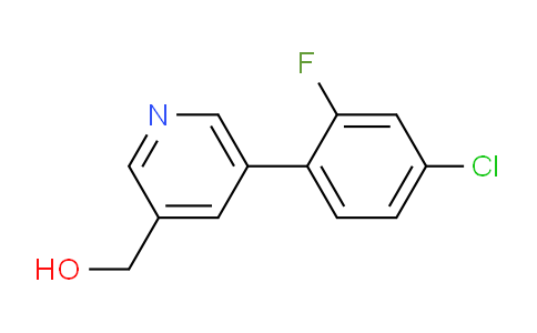 CAS No. 1346691-90-4, (5-(4-Chloro-2-fluorophenyl)pyridin-3-yl)methanol