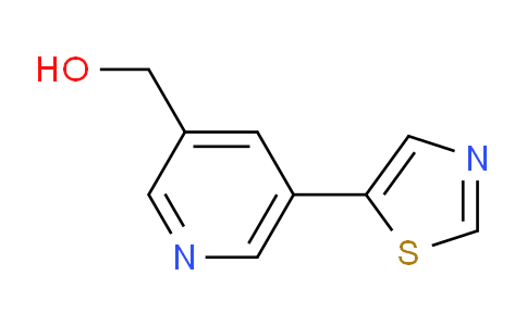 CAS No. 1346687-56-6, (5-(Thiazol-5-yl)pyridin-3-yl)methanol