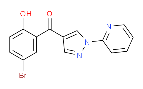 CAS No. 870811-23-7, (5-Bromo-2-hydroxyphenyl)(1-(pyridin-2-yl)-1H-pyrazol-4-yl)methanone