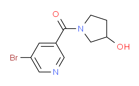 CAS No. 1285344-38-8, (5-Bromopyridin-3-yl)(3-hydroxypyrrolidin-1-yl)methanone