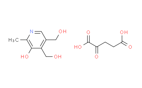 CAS No. 27280-85-9, (5-Hydroxy-6-methylpyridine-3,4-diyl)dimethanol 2-oxopentanedioate
