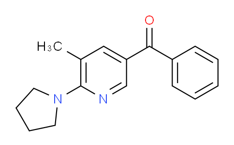 CAS No. 1355195-78-6, (5-Methyl-6-(pyrrolidin-1-yl)pyridin-3-yl)(phenyl)methanone